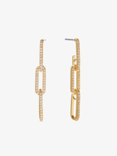 Shop Ana Luisa Chain Link Earrings In Gold