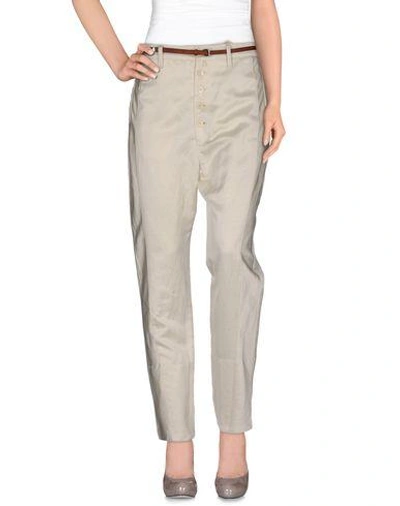 Shop High Casual Pants In Ivory