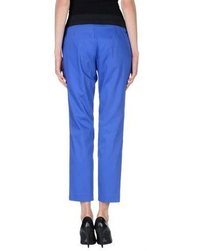 Shop Les Copains Casual Pants In Bright Blue