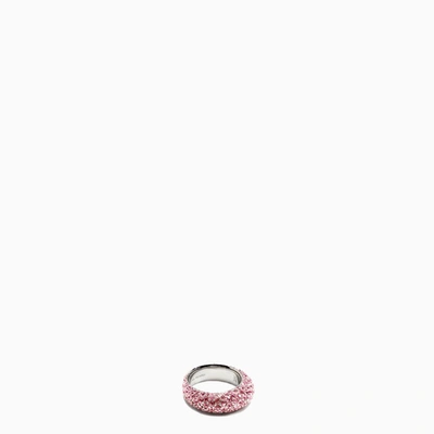 Shop Amina Muaddi | Cameron Ring With Pink Crystals