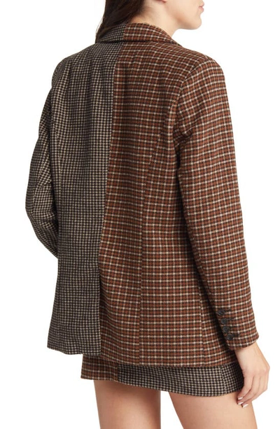 Rails Cody Print-mixed Double-breasted Blazer In Mixed Mini Check