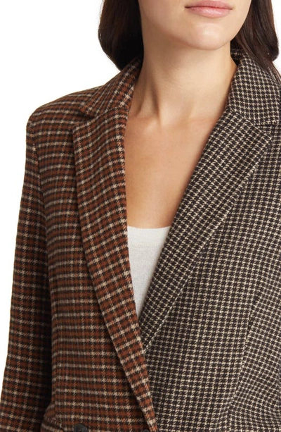 Rails Cody Print-mixed Double-breasted Blazer In Mixed Mini Check