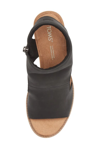 Shop Toms Eliana Block Heel Sandal In Black