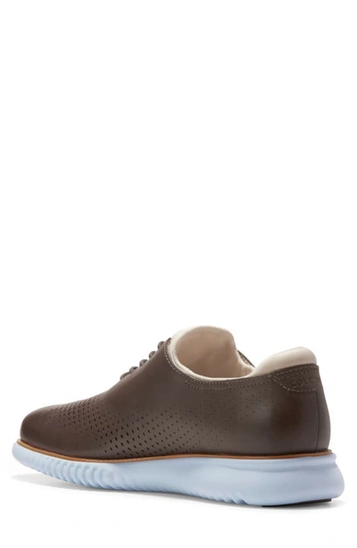 Shop Cole Haan 2.zerogrand Laser Wing Oxford In Pavement/ Oxford Blue