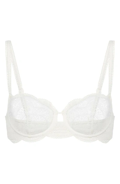 Shop Simone Perele Karma Underwire Lace Demi Bra In Ivory