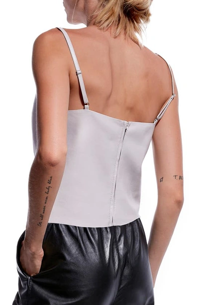 Shop As By Df Penny Recycled Leather Blend Camisole In Buttercream