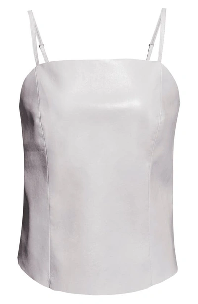 Shop As By Df Penny Recycled Leather Blend Camisole In Buttercream