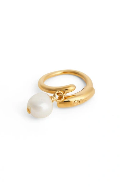 Shop Chloé Darcey Pearl Charm Ring