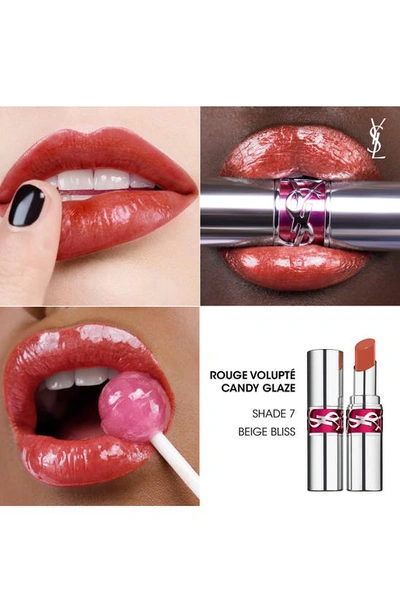 Shop Saint Laurent Candy Glaze Lip Gloss Stick In 07 Beige Bliss
