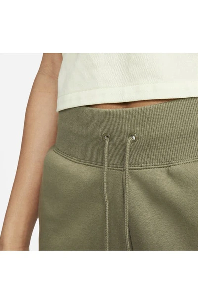 Shop Nike Sportswear Phoenix Fleece Sweatpants In Medium Olive/ Sail