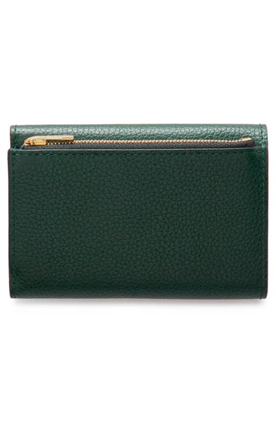 Shop Mulberry Folded Leather Wallet In  Green