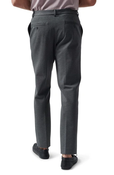 Shop Atm Anthony Thomas Melillo Slim Ponte Knit Pants In Heather Charcoal