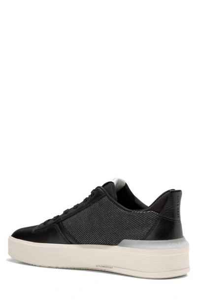 Shop Cole Haan Grandpro Crew Sneaker In Black/ Ivory