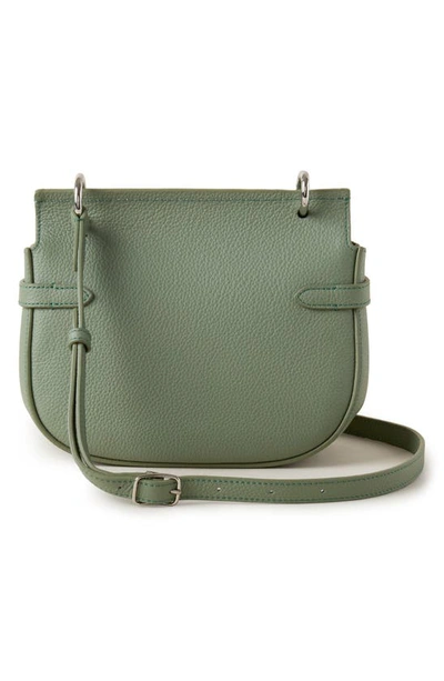 Shop Mulberry Small Amberley Leather Crossbody Bag In Cambridge Green