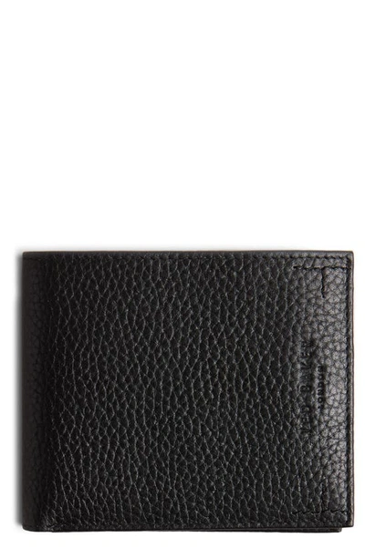 Shop Ted Baker Colorblock Leather Bifold Wallet In Black