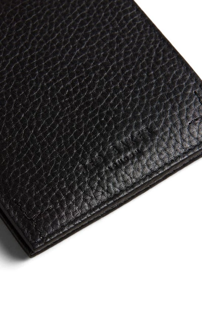 Shop Ted Baker Colorblock Leather Bifold Wallet In Black