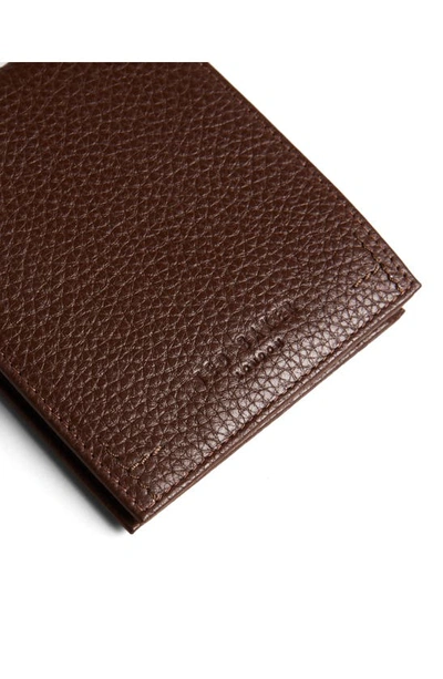 Shop Ted Baker Colorblock Leather Bifold Wallet In Brown