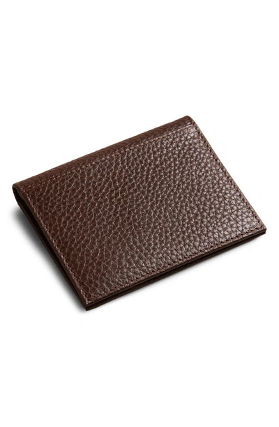 Shop Ted Baker Pannal Colour Leather Card Holder In Brown