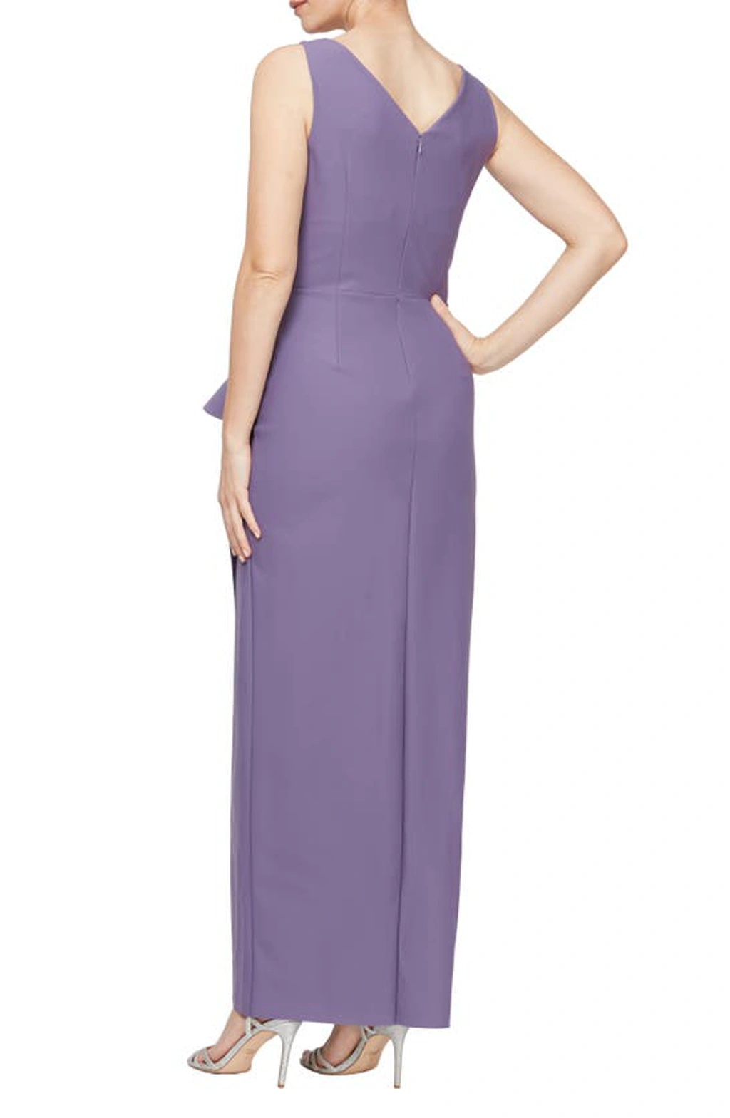 alex evenings icy orchid dress Alex Evenings Layla Glitter Mesh Empire Waist Dress ICY ORCHID / 8