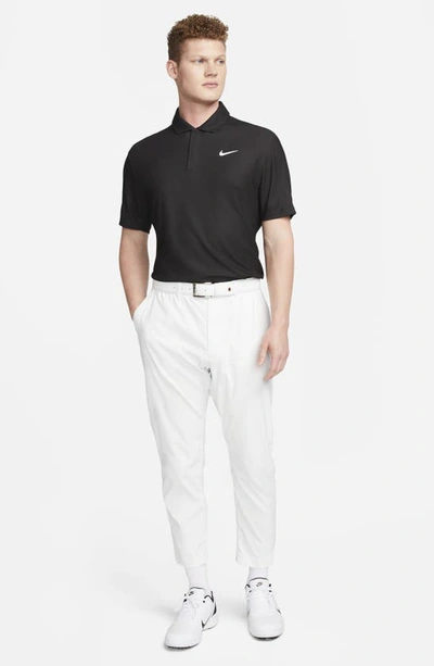 Shop Nike Dri-fit Tiger Woods Piqué Golf Polo In Black/ Anthracite/ White