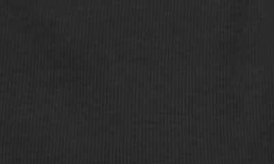 Michael Stars Lara Ribbed Mock Neck Top In Black