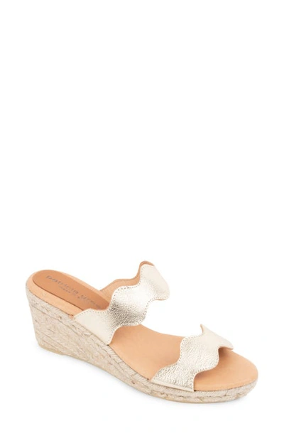 Shop Patricia Green Palm Beach Espadrille Wedge Sandal In Gold