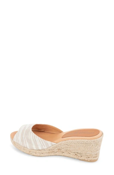 Patricia Green Verona Slip On Espadrille Sandal In Metallic Pearl