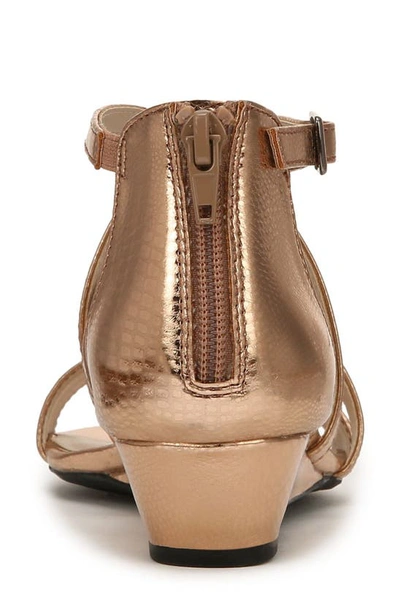 Shop Lifestride Yolanda Wedge Sandal In Copper