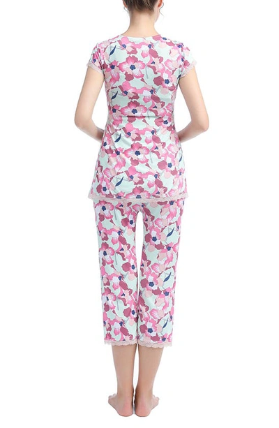 Kimi And Kai Kimi & Kai Addison Nursing/maternity Pajamas In Parfait Pink