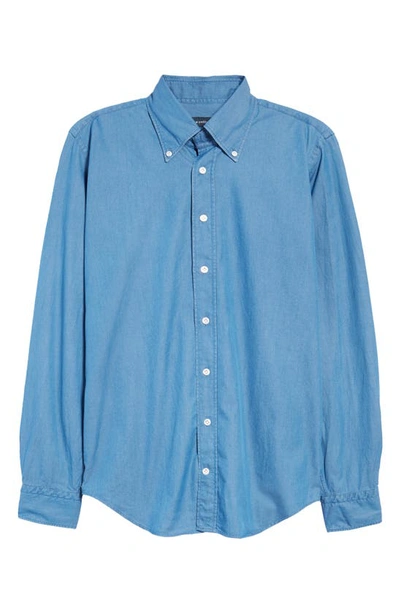 Shop Thom Sweeney Slim Fit Chambray Button-down Shirt