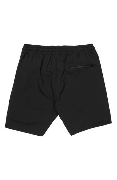 Shop Volcom Frickin' Ascender Drawstring Shorts In Black