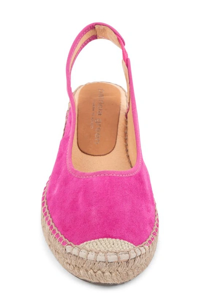 Shop Patricia Green Valencia Slingback Wedge Espadrille In Hot Pink