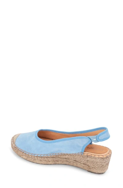 Shop Patricia Green Valencia Slingback Wedge Espadrille In French Blue