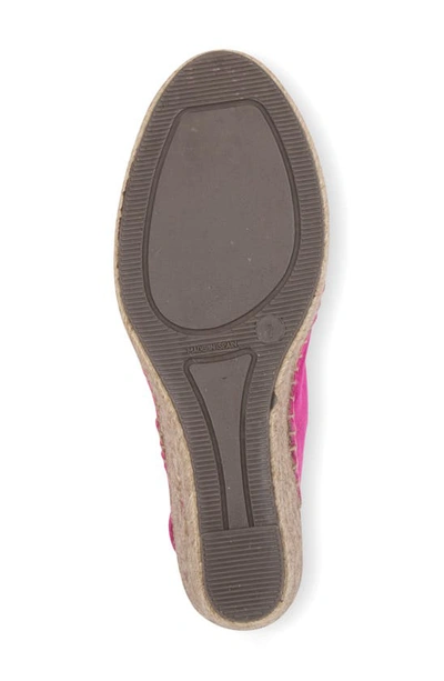 Shop Patricia Green Valencia Slingback Wedge Espadrille In Hot Pink
