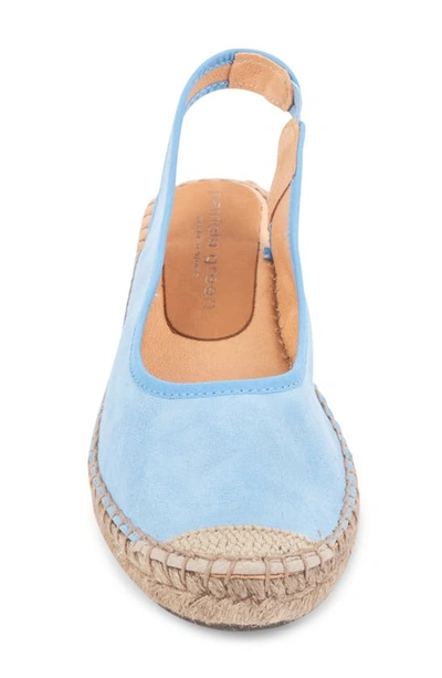 Shop Patricia Green Valencia Slingback Wedge Espadrille In French Blue