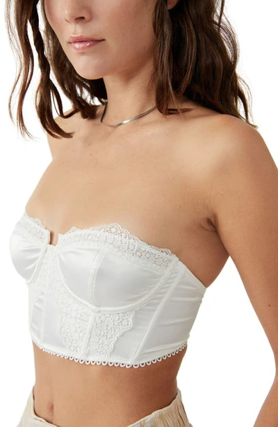 Shop Free People Lots Of Love Strapless Underwire Bra In Ivory