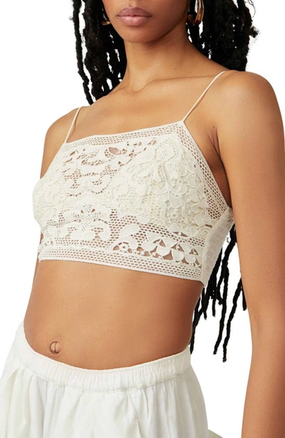 Shop Free People Intimately Fp Lace Bralette In Ivory