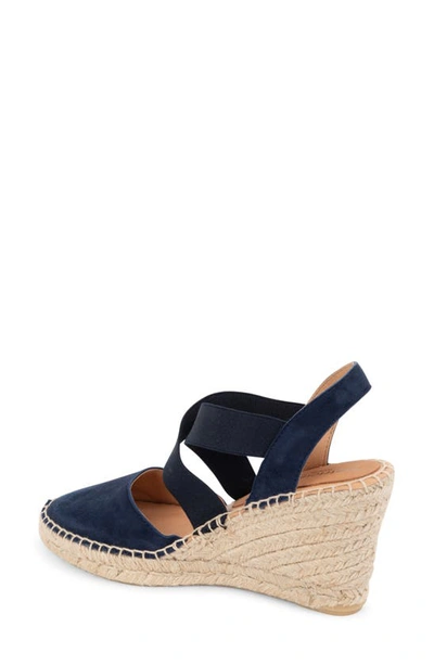 Patricia Green Mila Espadrille Sandals With Elastic Straps In Navy