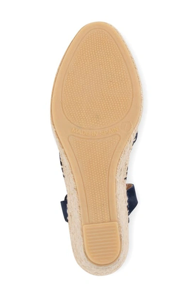 Patricia Green Mila Espadrille Sandals With Elastic Straps In Navy