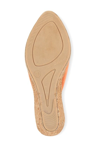 Shop Patricia Green Poppy Slingback Espadrille Wedge In Coral