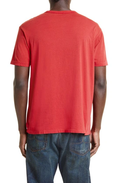 Shop Polo Ralph Lauren Double Rl Logo Graphic Tee In Red
