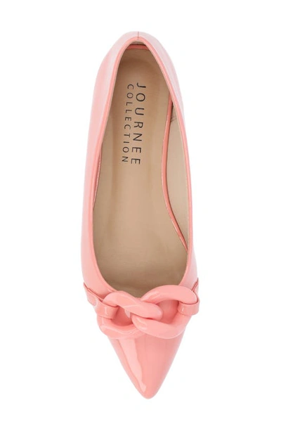 Journee Collection Clareene Pointed Toe Flat In Blush
