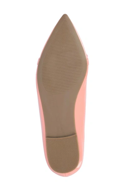Journee Collection Clareene Pointed Toe Flat In Blush