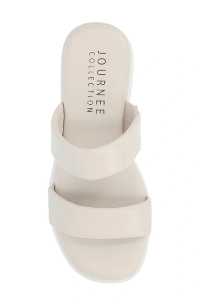 Journee Collection Veradie Tru Comfort Platform Slide Sandal In Sand