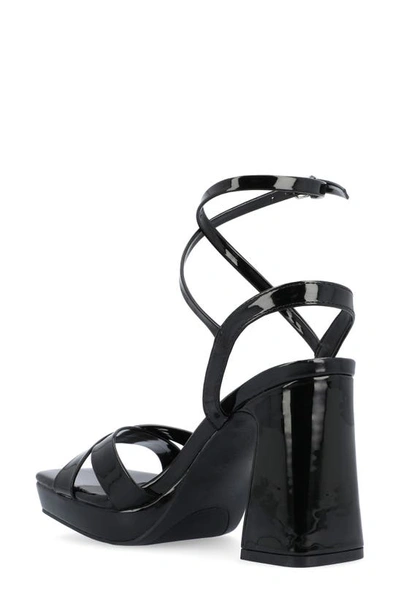 Shop Journee Collection Tru Comfort Foam Zorana Strappy Platform Sandal In Black