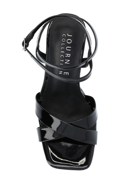 Shop Journee Collection Tru Comfort Foam Zorana Strappy Platform Sandal In Black