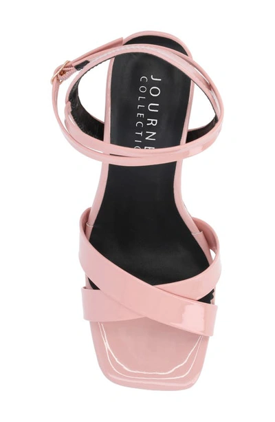 Shop Journee Collection Tru Comfort Foam Zorana Strappy Platform Sandal In Blush