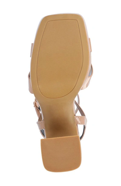 Shop Journee Collection Tru Comfort Foam Zorana Strappy Platform Sandal In Nude