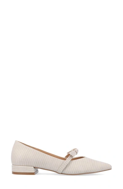 Shop Journee Collection Cait Snake Embossed Pump In Taupe
