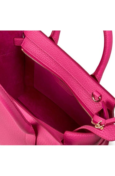 Shop Mulberry Mini Zipped Bayswater Leather Tote In  Pink
